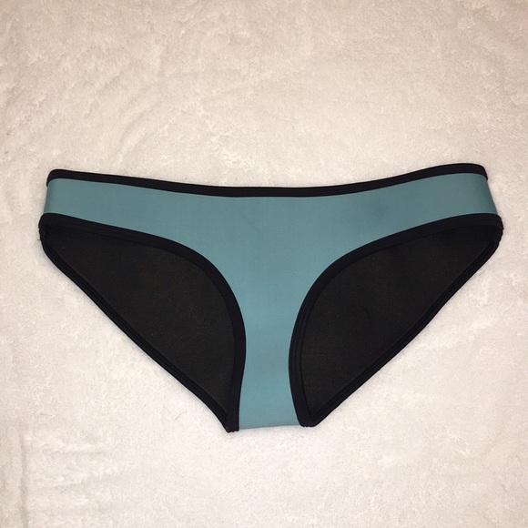 Dark Blue Triangl Neoprene Bikini Bottom - Picture 1 of 3